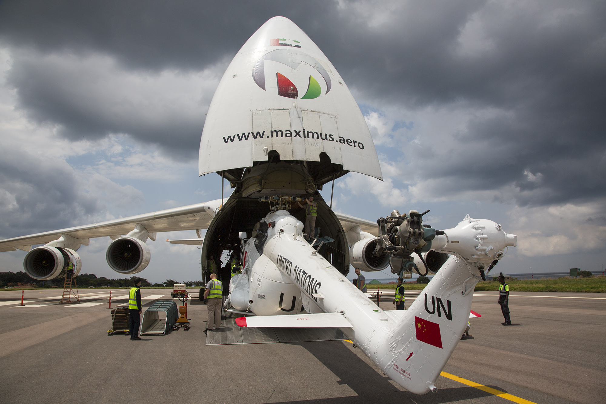 Momentum Supports United Nations with Air Cargo Lift for Helicopter Transfers
